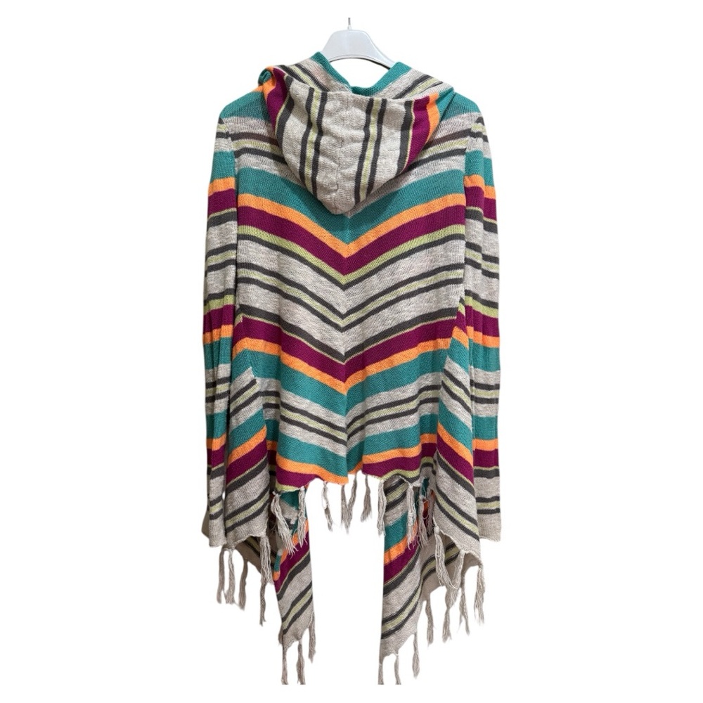 Rip Curl Striped Hooded Cardigan Sz M - Picture 2 of 3
